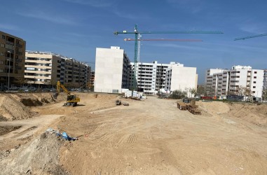 Trabajos previos en el Edificio Aqua Sur Homes en Arcosur